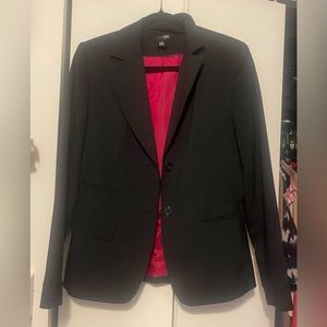 East 5th Black Blazer with White Stripes